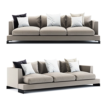 Elegant Comfort: Flexform Long Island 3D model image 1 