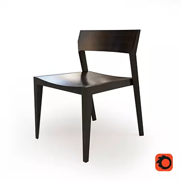 Bernhardt Allée Chair: Sleek and Sophisticated Seating 3D model image 1 