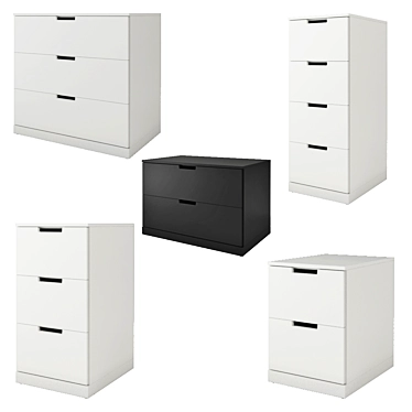 NORDLEY Ikea Chest of Drawers 3D model image 1 
