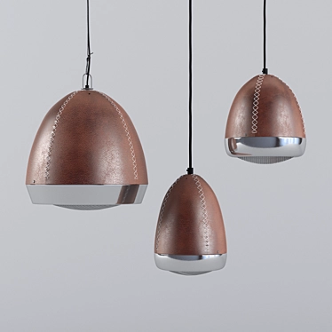 Modern Suspended Light Fixtures 3D model image 1 