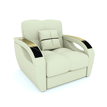 Montreal Modern Armchair 3D model image 1 