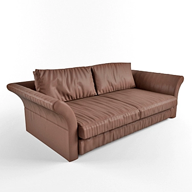 Vincent Leather Sofa 3D model image 1 