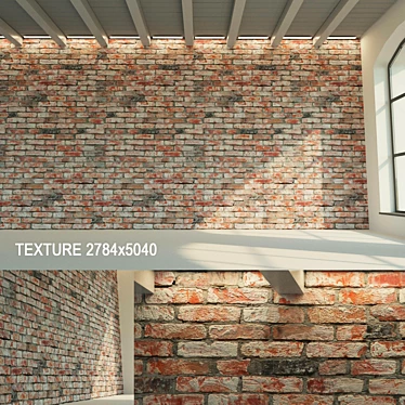 Historical Brick Wall Texture Set 3D model image 1 