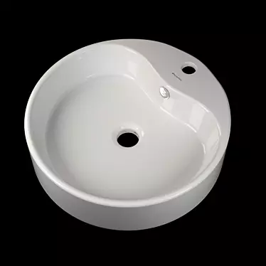 Elegant Piccadilly KN-749 Wash Basin 3D model image 1 
