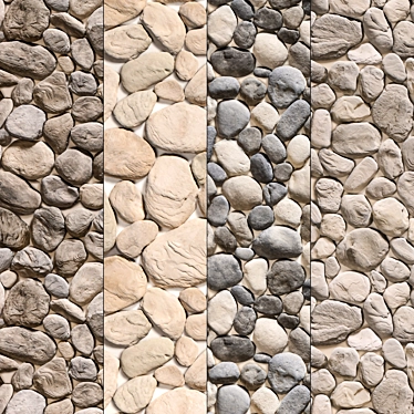 Modern Stone Walls Collection 3D model image 1 