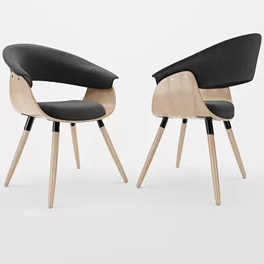 Elegant Grafton Dining Chair 3D model image 1 