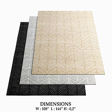 Restoration Hardware Rugs 87: Premium Quality for Your Home 3D model image 1 