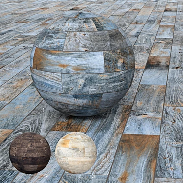 La Foresta di Gres Wood-Effect Tiles - Black, Blue, Sky | Ceramica Rondine Italy 3D model image 1 