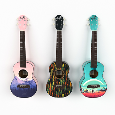 Decorative Ukulele Set