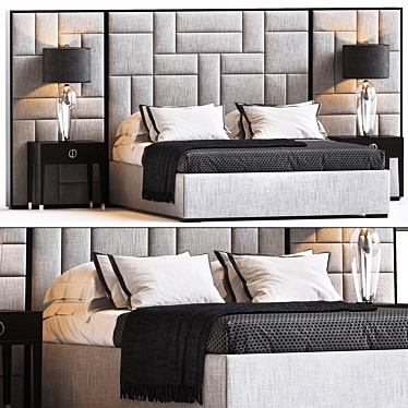 SLOANE ROYALE Bed Set - Luxury Furniture Collection 3D model image 1 