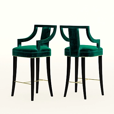 EANDA Bar Stool: Elegant, Stylish and Comfortable 3D model image 1 