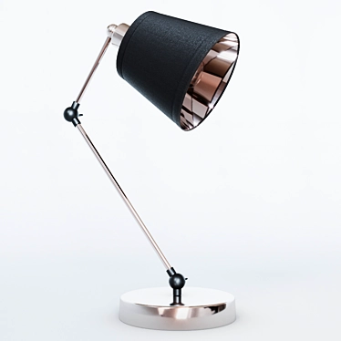 Eurosvet Koby Table Lamp with Chrome Finish 3D model image 1 