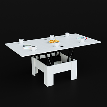 Hoff Transformer Table: Stylish Decor 3D model image 1 