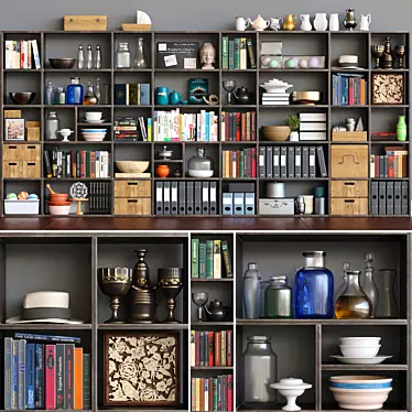 Versatile Storage: Books & Office Supplies 3D model image 1 