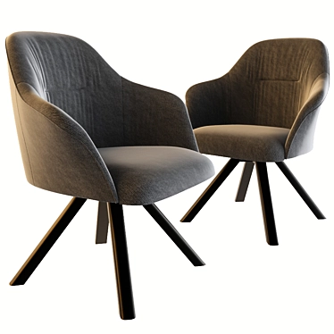 Remus S Dining Chair: Sleek, Comfortable, and Stylish 3D model image 1 