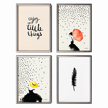 Bild IKEA Poster Set | 21x30 cm 3D model image 1 