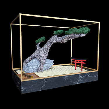 Miniature Bonsai Terrarium Kit 3D model image 1 