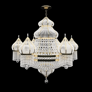 Elegance Illuminated: Faustig Arabic Chandelier 3D model image 1 