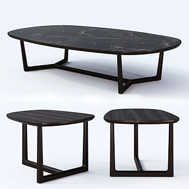 Poliform TRIDENTE Coffee Tables 3D model image 1 