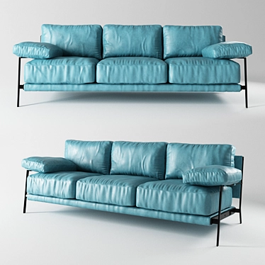 Modern Loft Design Sofa: 3980 Model 3D model image 1 