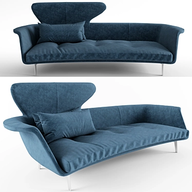 Italian Luxury Lovy Sofa 3D model image 1 