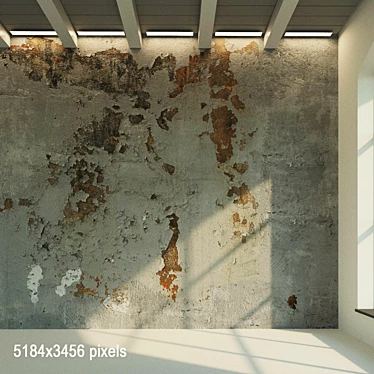 Decorative Plaster Material, Seamless Texture and Maps 3D model image 1 