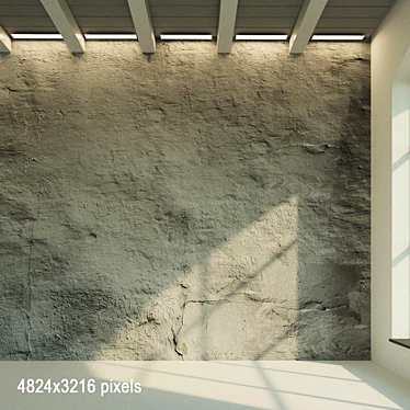 Aged Stucco Light 4 3D model image 1 