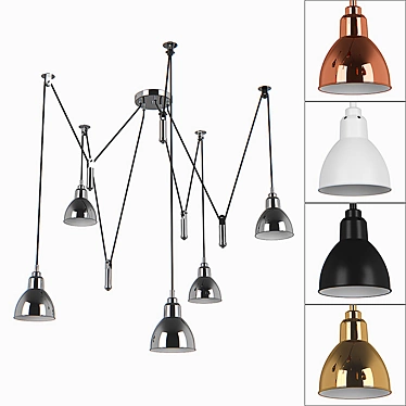 Acrobata Lightstar Pendant Chandelier 3D model image 1 