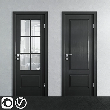Xn Series Profildoors: 4 Interior Doors Set 3D model image 1 