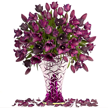 Spring Tulip Bouquet 3D model image 1 