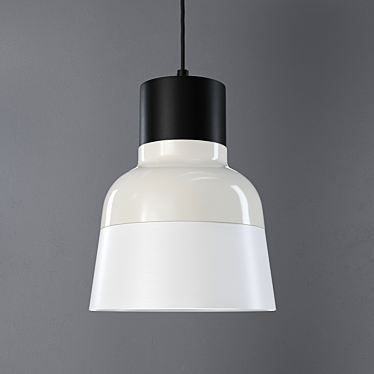 Milan Inspired Two-Toned Pendant 3D model image 1 