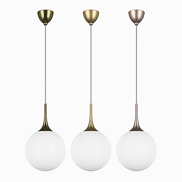 81303x Globo Lightstar Pendant - Bronze/Gold/Champagne 3D model image 1 