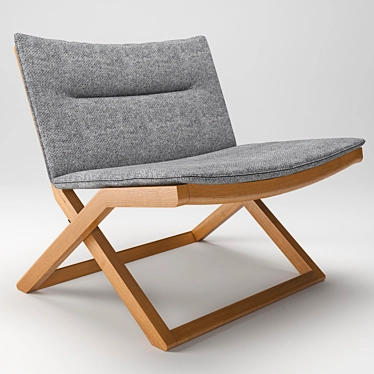 Title: Modern Wooden Swedese Chair 3D model image 1 