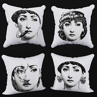 Lina Cavalieri Decorative Pillow 3D model image 1 
