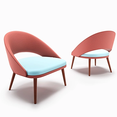 Elegant Sinatra Lounge Armchair 3D model image 1 