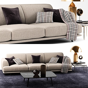 Madison Sofa: Italian Design Elegance 3D model image 1 