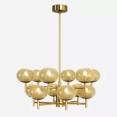 Elegant Renaldo Chandelier - Polished Beauty 3D model image 1 