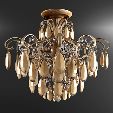 Elegant Freya Pendant Light 3D model image 1 