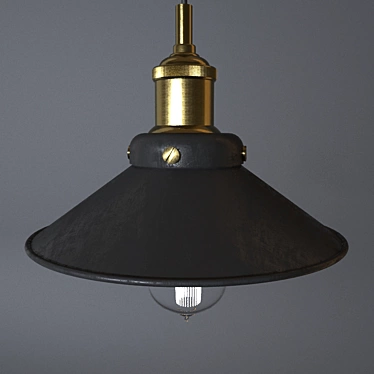 Industrial Loft Pendant Light 3D model image 1 