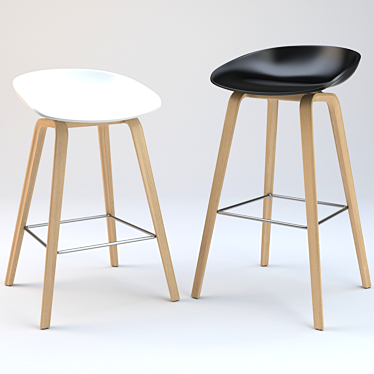 HAY About A Stool 32: Versatile, Stylish Seating 3D model image 1 