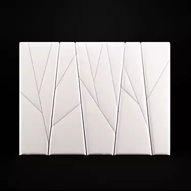 Soft Wall Panel - Innovative Headboard Alternative 3D model image 1 