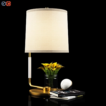 Swing Brass Table Lamp 3D model image 1 