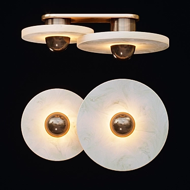 Sleek Ceiling Mount: Median 2 3D model image 1 