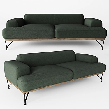 Elegant Armstrong Sofa: Timeless Comfort 3D model image 1 