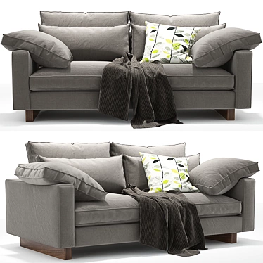 Ultimate Comfort: West Elm Harmony Sofa 3D model image 1 