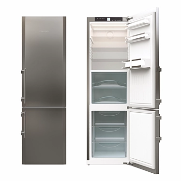 Liebherr CBS 1360: Sleek and Efficient Refrigerator 3D model image 1 