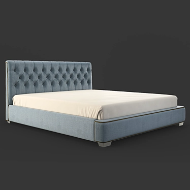 Elegant MESTRE Bed by Fratelli Barri 3D model image 1 