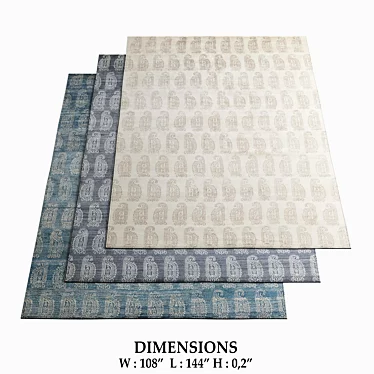 Restoration Hardware Rugs Collection 3D model image 1 