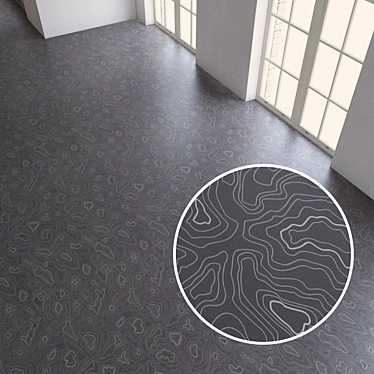 Seamless Vinyl Flooring: High-quality Forbo Production 3D model image 1 