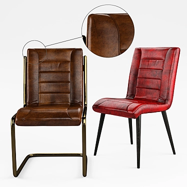 Vintage-inspired Anthony Chair: Pure Elegance 3D model image 1 